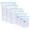 vidaXL Storage Bags 5 pcs Transparent and Blue 60 x 40 cm