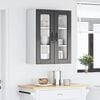vidaXL Kitchen Cabinet with Door Black 60 x 31 x 80 cm Engineered Wood