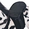 vidaXL Standing Plush Toy Horse Black and White XXL