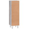 vidaXL Bathroom Cabinet Grey Sonoma 30x30x100 cm Engineered Wood