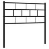 vidaXL Metal Replace Headboard Black 100 cm