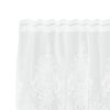 vidaXL Lace Curtain with Curtains Floral White 100x750cm Polyester