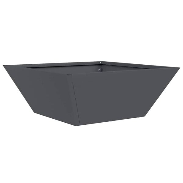 vidaXL Garden Planter Anthracite 40 x 40 x 15 cm Cold-rolled Steel