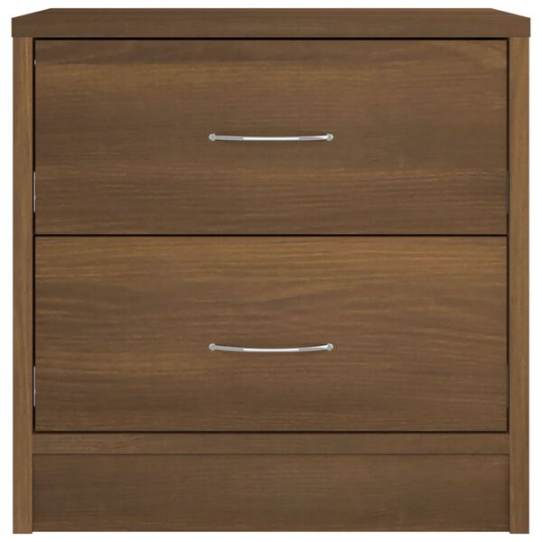 vidaXL Bedside Cabinet Brown Oak 40x30x40 cm Engineered Wood