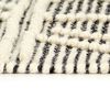 vidaXL Rug Handwoven Wool 80x150 cm Black/White