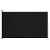 vidaXL Patio Retractable Side Awning 180x314 cm Black