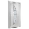 vidaXL Front Door White 108x200 cm PVC