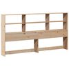 vidaXL Bookcase Bed without Mattress 180x200 cm Super King Solid Wood Pine