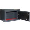 vidaXL Digital Safe with Lock Dark grey 31 x 20 x 20 cm Steel