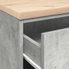 vidaXL Garage Storage Cabinet Concrete Grey 60x51x85 cm Solid Wood Pine