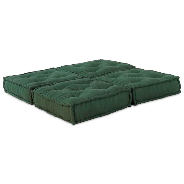 vidaXL Modular Sofa 2 pcs Green 140 x 70 x 36 cm Fabric