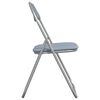 vidaXL Folding Chair 2 pcs Grey 48 x 43.5 x 81 cm Faux Leather