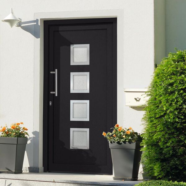 vidaXL Front Door Anthracite 108x200 cm