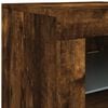 vidaXL Sideboard with LED Lights Smoked Oak 181.5x37x67 cm
