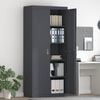 vidaXL Storage Cabinet 2 pcs Anthracite 90 x 40 x 200 cm Steel