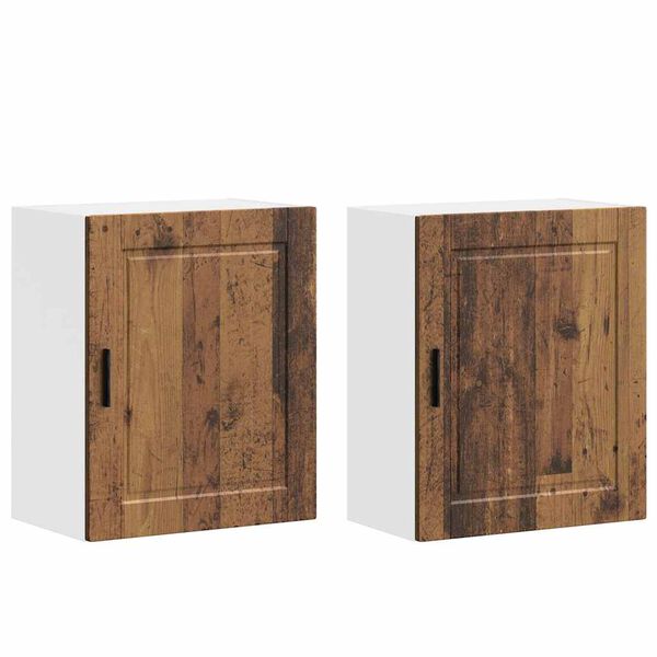 vidaXL Kitchen Wall Cabinets 2 pcs&nbsp;Porto Old Wood Engineered Wood