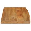 vidaXL Table Top 70x40x2.5 cm Live Edge Solid Wood Mango