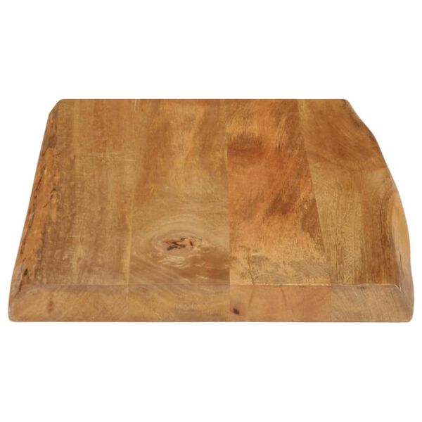 vidaXL Table Top 70x40x2.5 cm Live Edge Solid Wood Mango