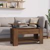vidaXL Coffee Table Brown Oak 101x49x52 cm Engineered Wood