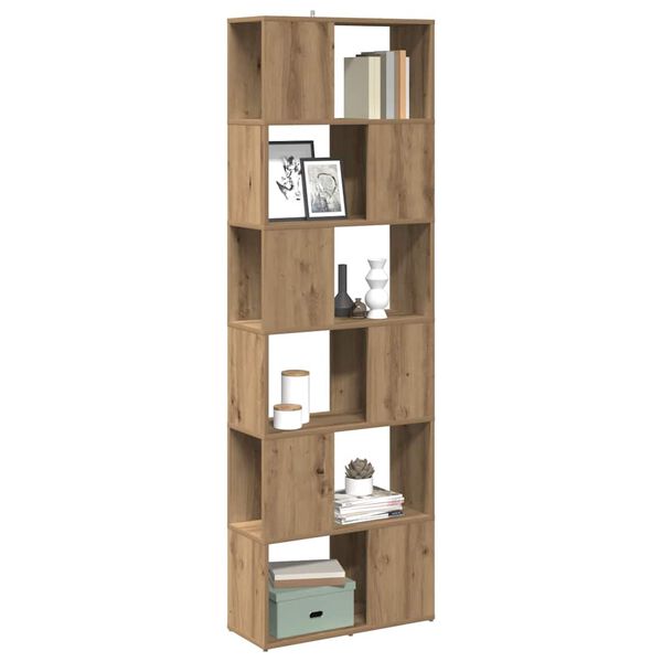 vidaXL Book Cabinet/Room Divider Artisian Oak 60x24x186 cm