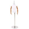 vidaXL Adjustable 120-157 cm Mannequin with Base Unisex PP White