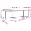 vidaXL TV Cabinet Brown 156 x 37 x 45 cm Engineered Wood