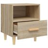 vidaXL Bedside Cabinets 2 pcs Sonoma Oak 40x35x47 cm