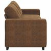 vidaXL Sofa Brown 221 x 80 x 80 cm Fabric