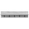 vidaXL Wall-Mounted Coat Rack Grey Sonoma 80 x 10.5 x 18 cm