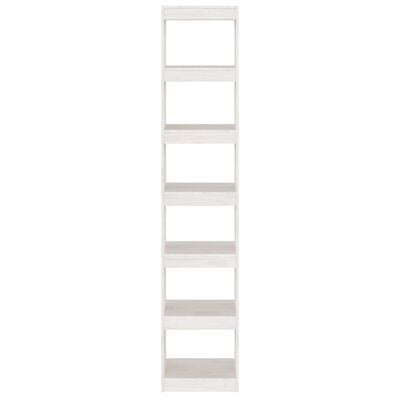 vidaXL Book Cabinet/Room Divider White 40x30x199 cm Solid Pinewood