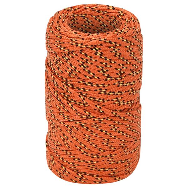 vidaXL Boat Rope Orange 2 mm 25 m Polypropylene