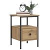 vidaXL Bedside Cabinets 2 pcs Artisan Oak 34x36x50 cm Engineered Wood