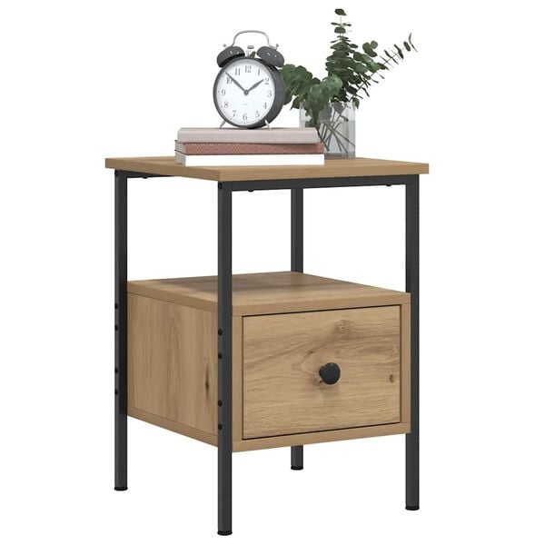 vidaXL Bedside Cabinets 2 pcs Artisan Oak 34x36x50 cm Engineered Wood