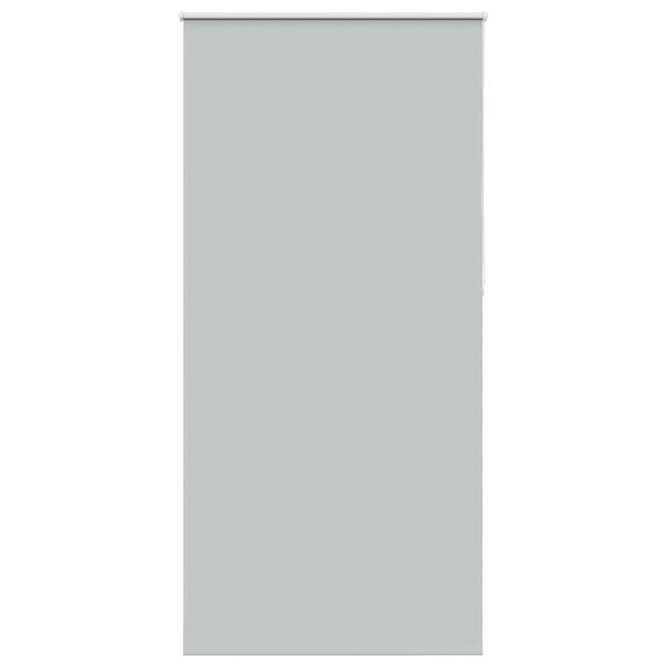 vidaXL Roller Blind Blackout Light Grey 115x210 cm Fabric Width 110.7 cm Polyester