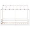vidaXL Kids' Bed with Roof White 75x190 cm Solid Wood Pine