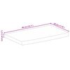 vidaXL Table Top 40x30x3.8 cm Live Edge Solid Wood Rough Mango