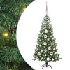 vidaXL Christmas Tree with 150 LEDs with Stand Green 120 cm PVC