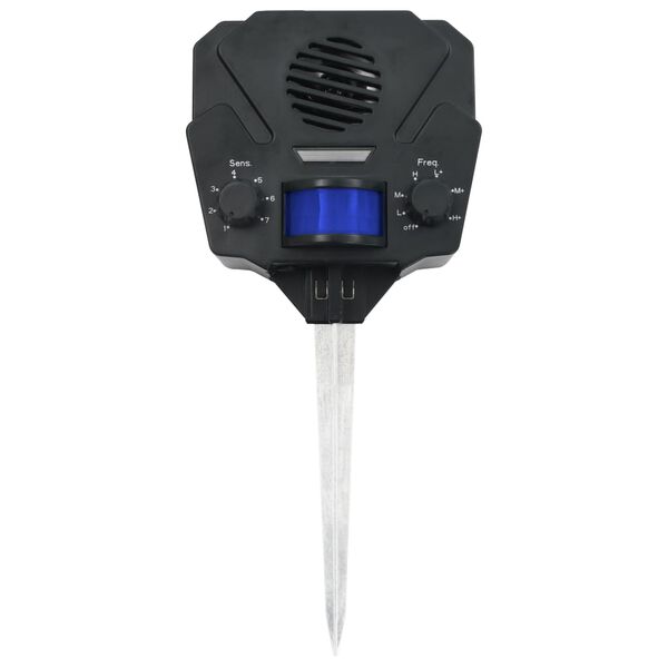 vidaXL Solar Ultrasonic Animal Repeller Motion Activated