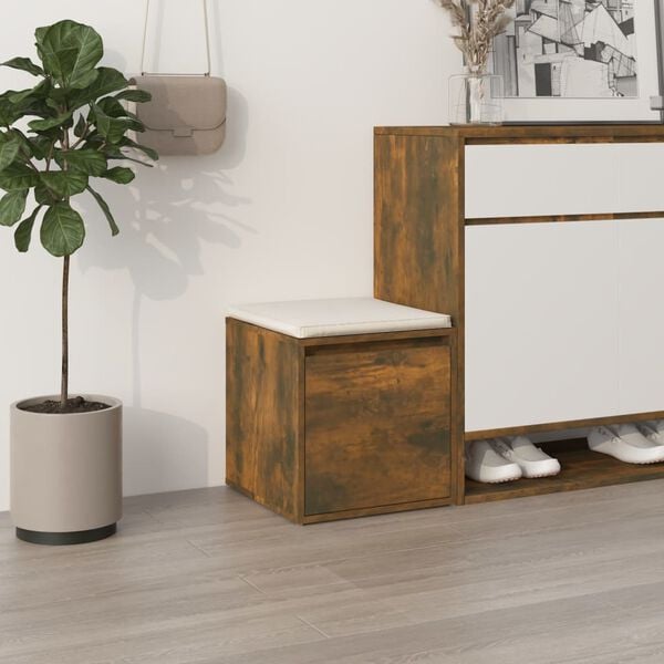 vidaXL Box Drawer Smoked Oak 40.5x40x40 cm Engineered Wood
