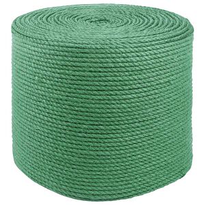 vidaXL Jute Rope Green 100% Tossa jute