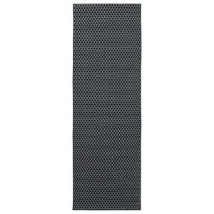 vidaXL Rug Runner ORIZ 1150 gsm Black Mesh Pattern