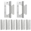 vidaXL Hinge 8 pcs 125 x 78 x 13 mm Silver Steel