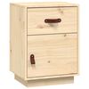 vidaXL Bedside Cabinet 40x34x55 cm Solid Wood Pine