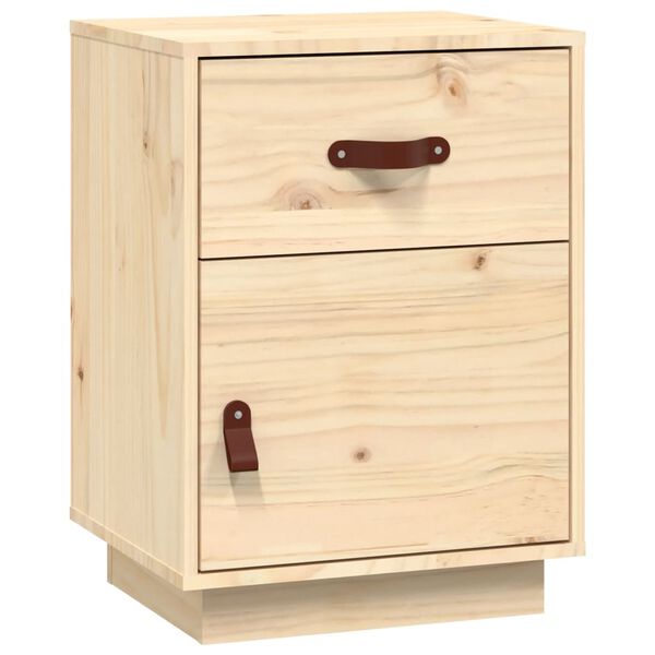vidaXL Bedside Cabinet 40x34x55 cm Solid Wood Pine