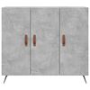 vidaXL Sideboard Concrete Grey 90x34x80 cm Engineered Wood