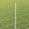 vidaXL Fence with Post Silver 0.8 x 10 m Steel
