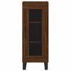 vidaXL Highboard Brown Oak 34.5x34x180 cm Engineered Wood