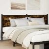 vidaXL Headboard Smoked Oak 190 cm Engineered Wood and Steel