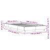 vidaXL Bed Frame with LED Lights without Mattress Grey Sonoma 100x200cm