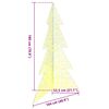 vidaXL Christmas Tree with 240 LEDs Warm White 180 cm Acrylic